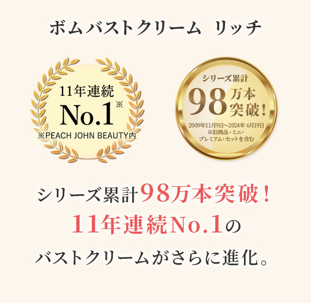 定期通販LP_ボムバストクリームリッチ | ≪公式≫下着通販 PEACH