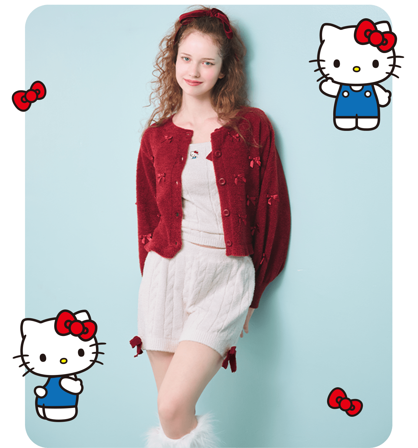 新品未開封　ピーチジョン　ハローキティ　ミミィ　ストラップ HELLO KITTY × BRILMY 中身が見えて時短がかなう ズボラに優しい