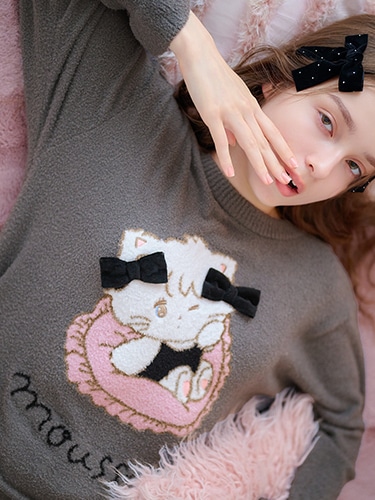 misha and puff 公式限定　アンロー猫パジャマセット　4y Lil ala mode×PEACH JOHN | ピーチ・ジョン公式通販サイト