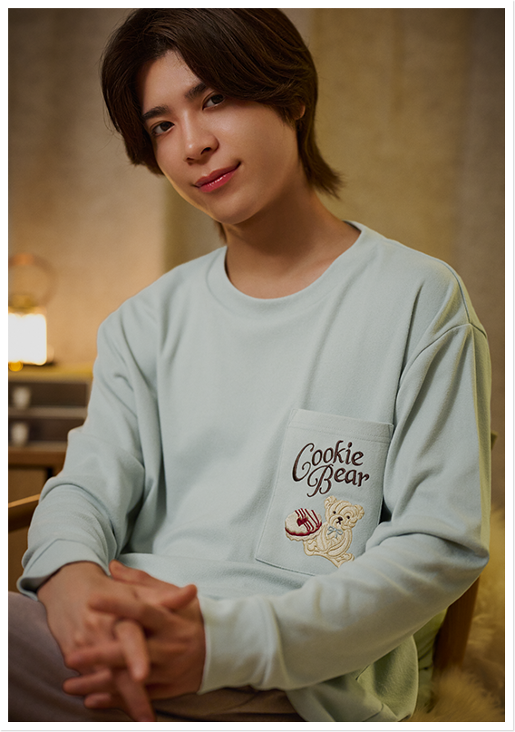 くまロンTパジャマ　着用：松島聡さん