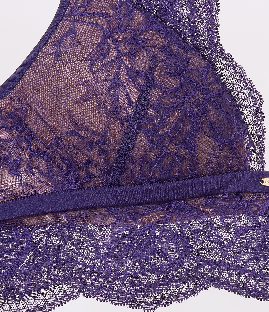 クレシェンドラッセルレースブラトップ(S パープル): SALON by PEACH