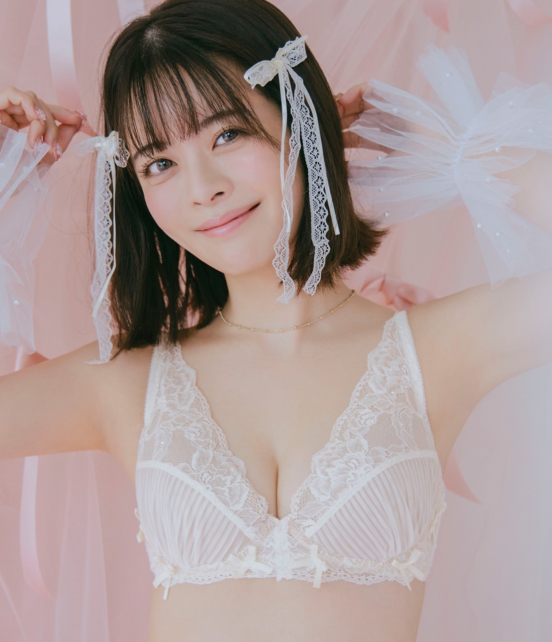 りらこれももちノンワイヤーブラセット(BC65 ホワイト): GiRLS by