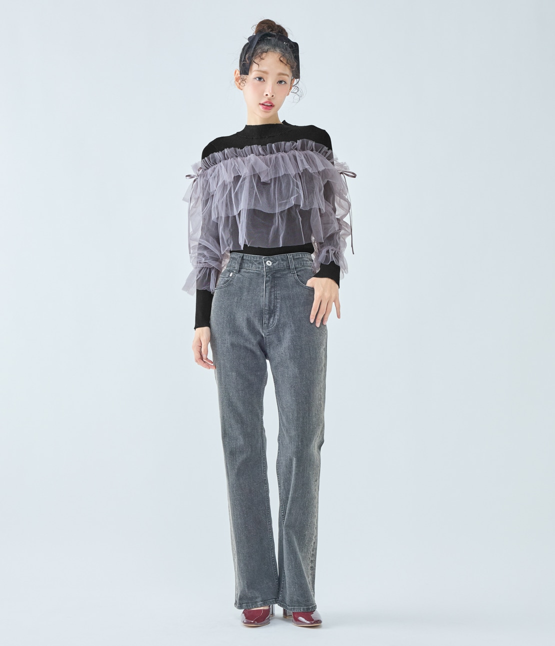 チュールコンビニット(ワンサイズ ブラック): PEACH JOHN | ピーチ