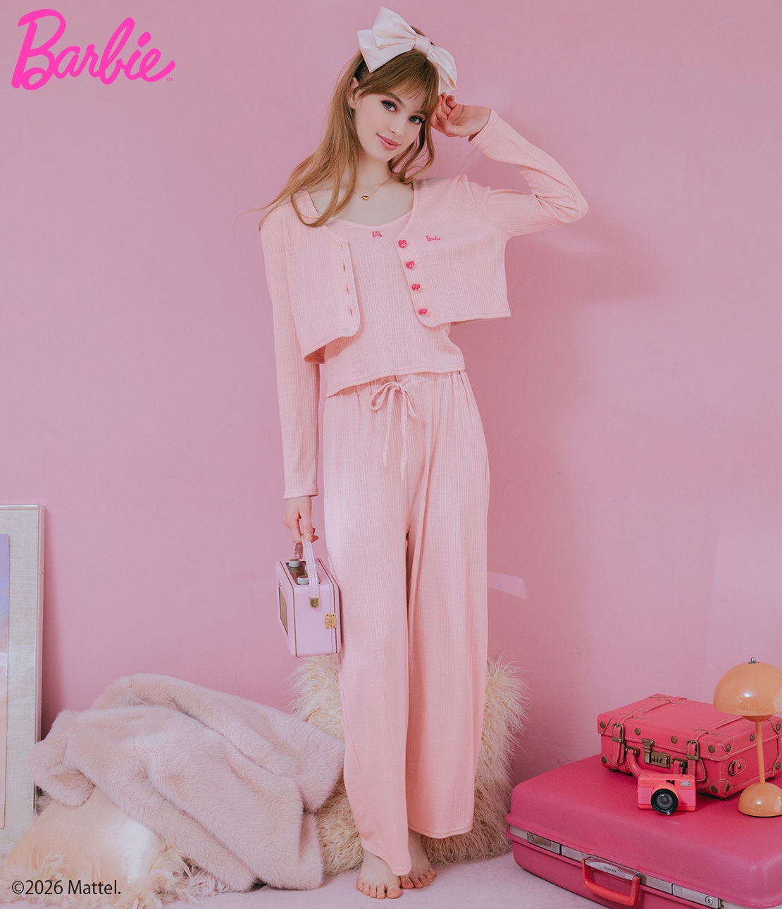 Barbie ポインテール3点セット(ワンサイズ ピンク): PEACH JOHN