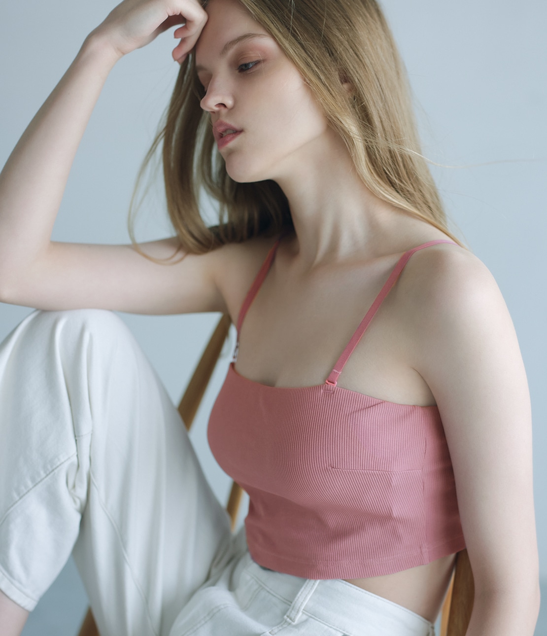 ホワイトバイカラー　ブラトップ KOEISTORE ノンワイヤーブラ レディース インナー 春 夏 春夏 黒