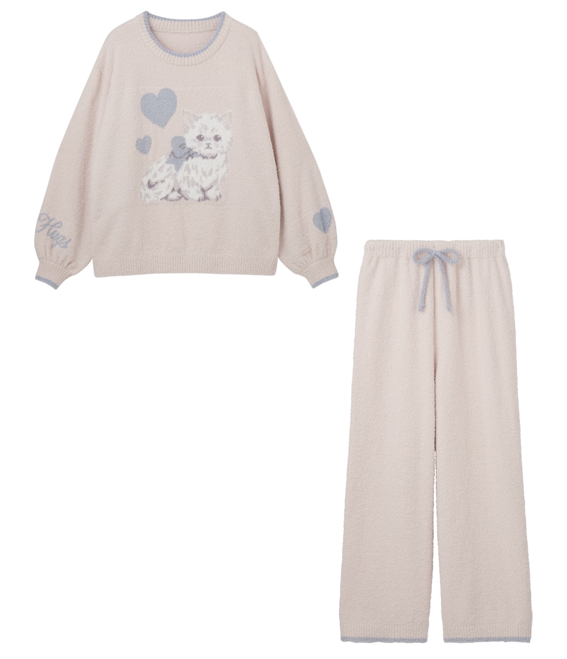 キャットホイップリーパジャマ(ワンサイズ オフホワイト): PEACH JOHN