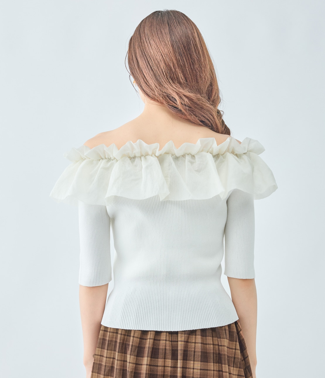 SONIA JOHNES フリル付きアイボリートップス サイズ2 SONIA JOHNES フリル付きアイボリートップス サイズ2 Sonia