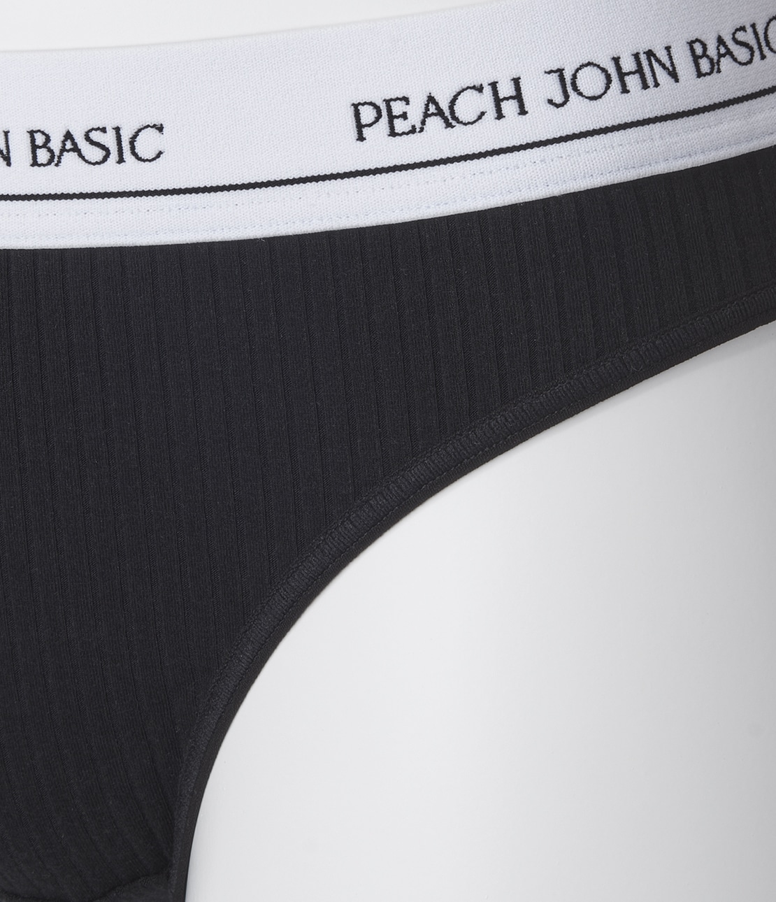 トライアングルロゴショーツ(S ブラック): PJ BASIC by PEACHJOHN