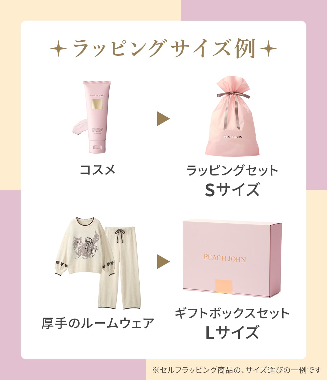 ラッピングセット(S ピンク): PEACH JOHN | ピーチ・ジョン公式