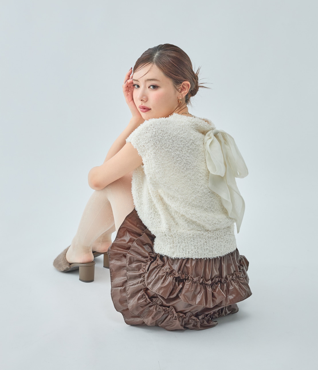 フェザーニットトップス(ワンサイズ アイボリー): PEACH JOHN | ピーチ