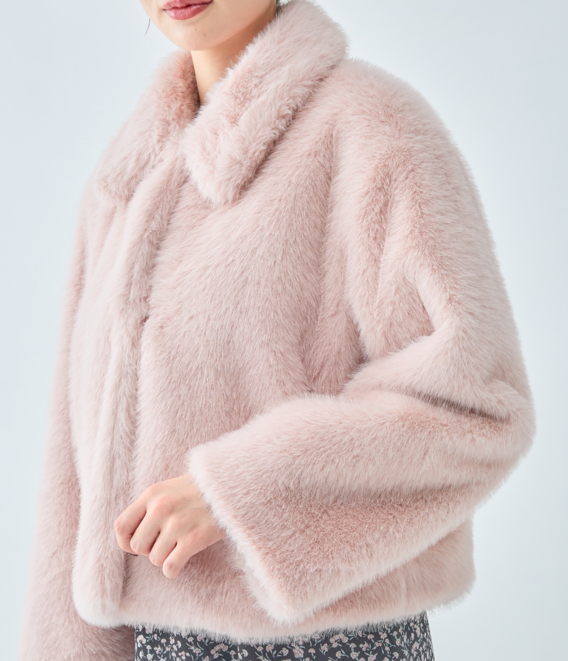 エコファーショートコート(S ピンク): PEACH JOHN | ピーチ・ジョン