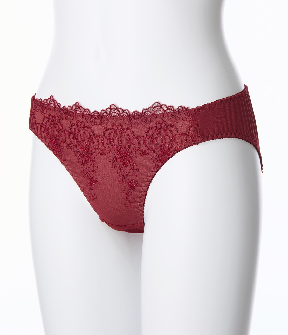 もりこれエンブロイダリーラメレースブラセットQ(A70 レッド): GiRLS