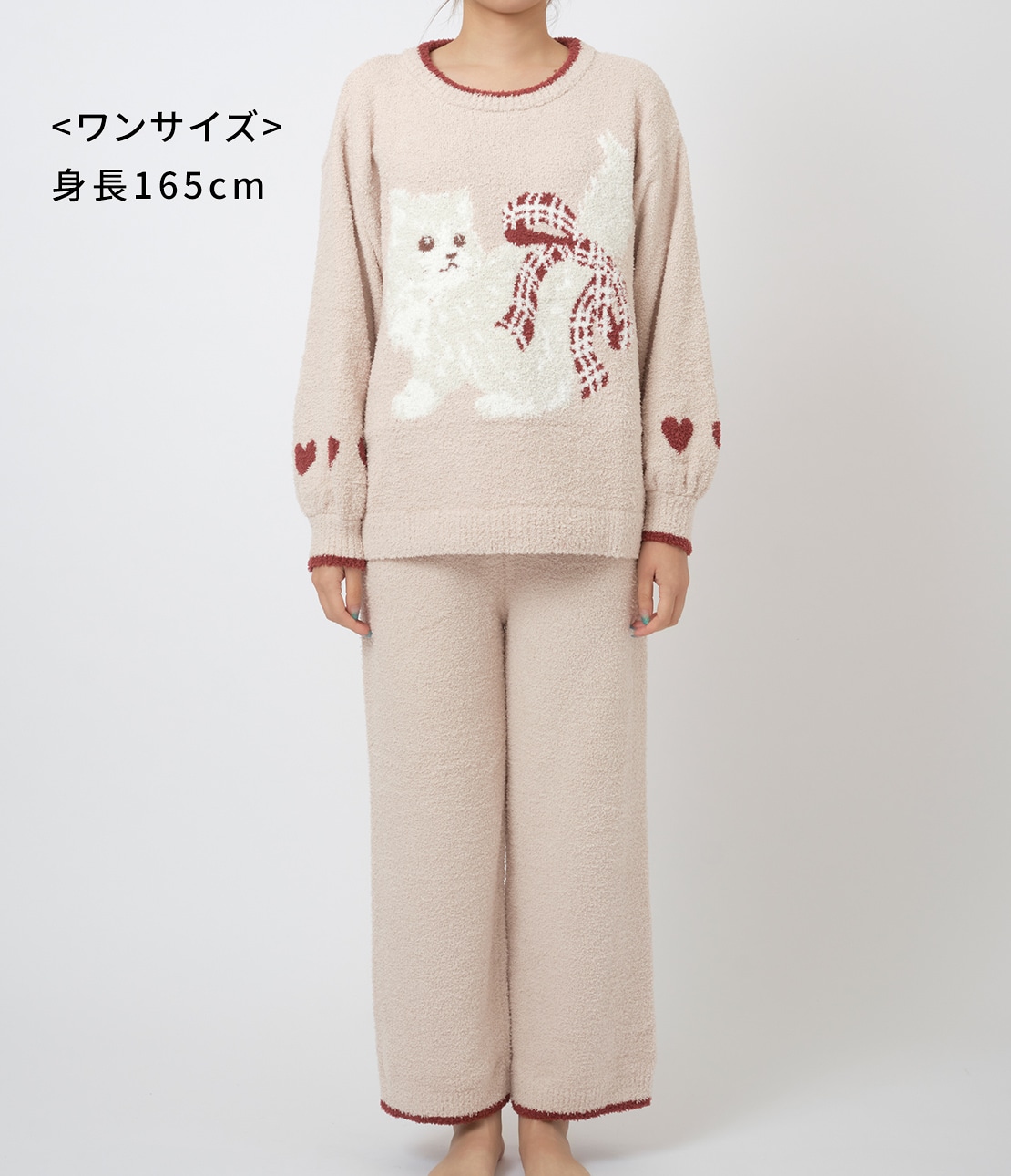 キャットホイップリーパジャマ(ワンサイズ ピンク): PEACH JOHN