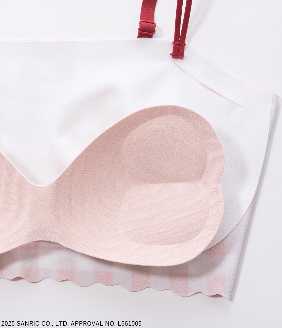 ハローキティ Peasyノンワイヤーブラ(S レッド): GiRLS by PEACH