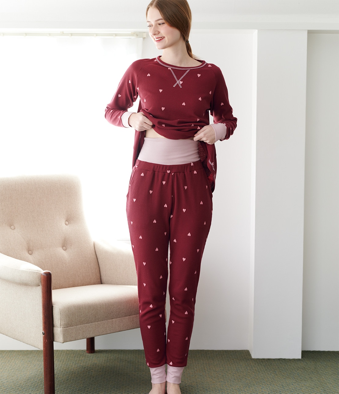 サーマルHARAマキパジャマ(S/M レッド): PEACH JOHN | ピーチ