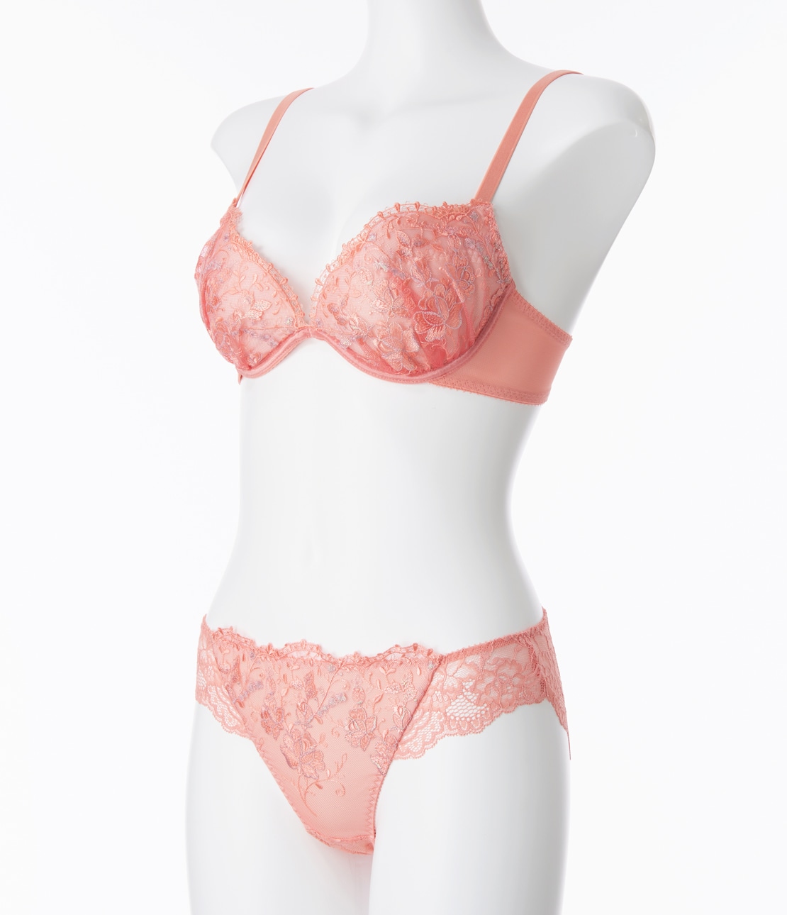 桃の谷間ブラオーロラレースE(A65 コーラル): PEACH JOHN | ピーチ