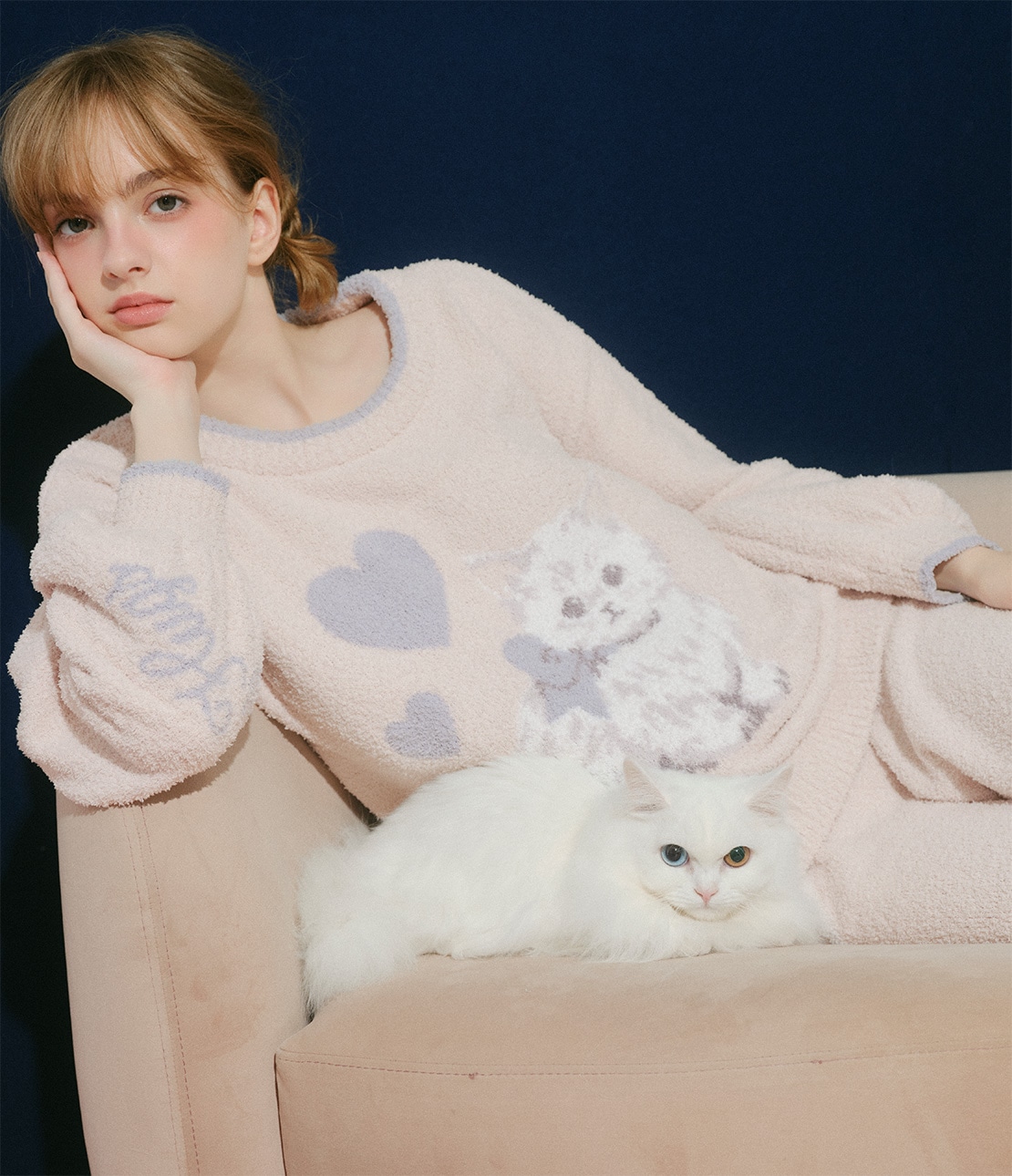 キャットホイップリーパジャマ(ワンサイズ オフホワイト): PEACH JOHN