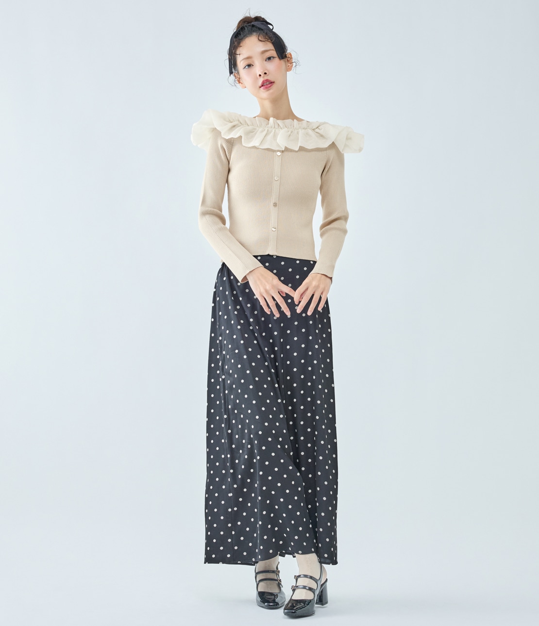 CPG フリル付きサマーニット ホワイトサイズ1 CPG フリル付きサマーニット ホワイトサイズ1 CPG フリル付きサマー