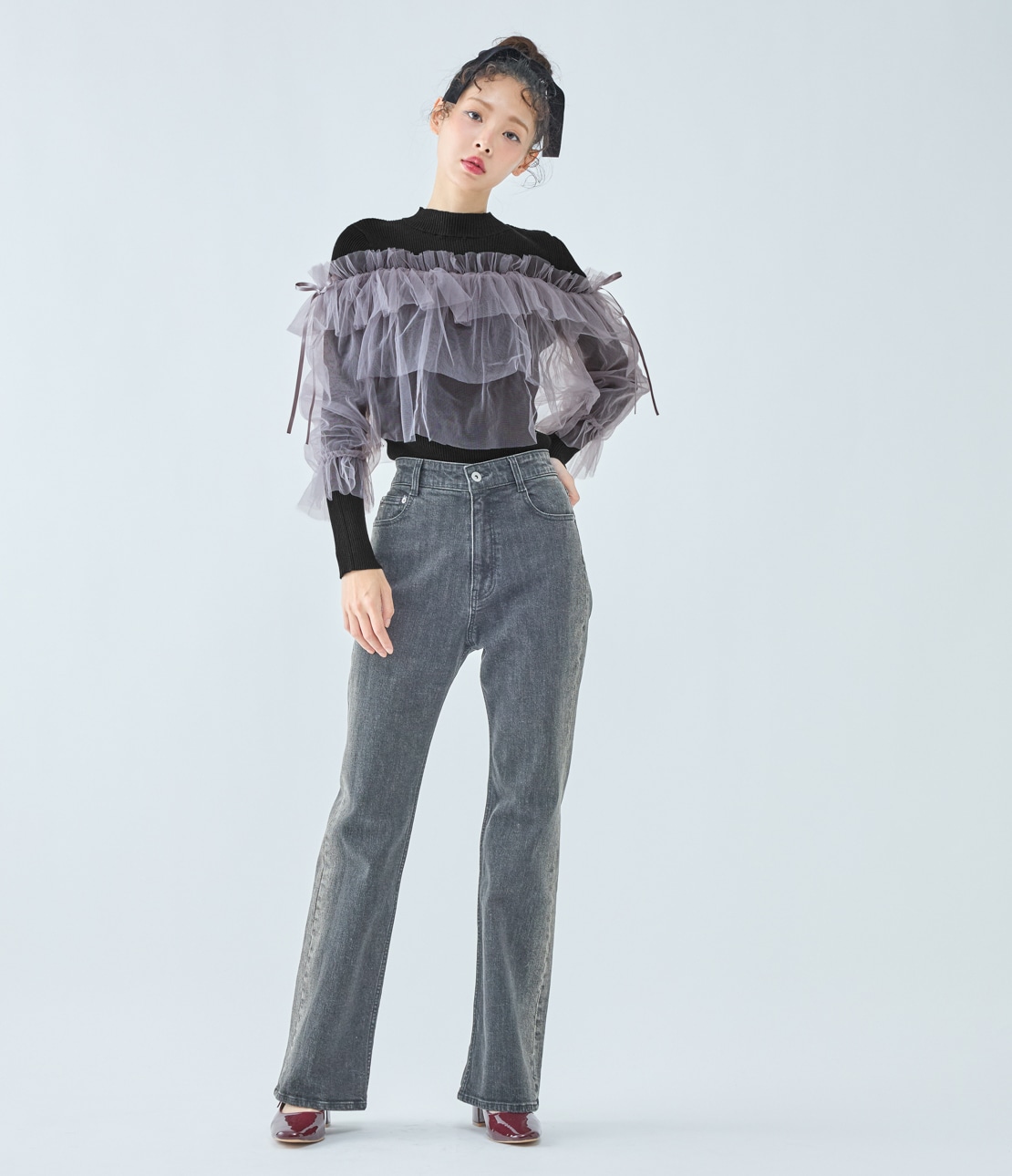 チュールコンビニット(ワンサイズ ブラック): PEACH JOHN | ピーチ