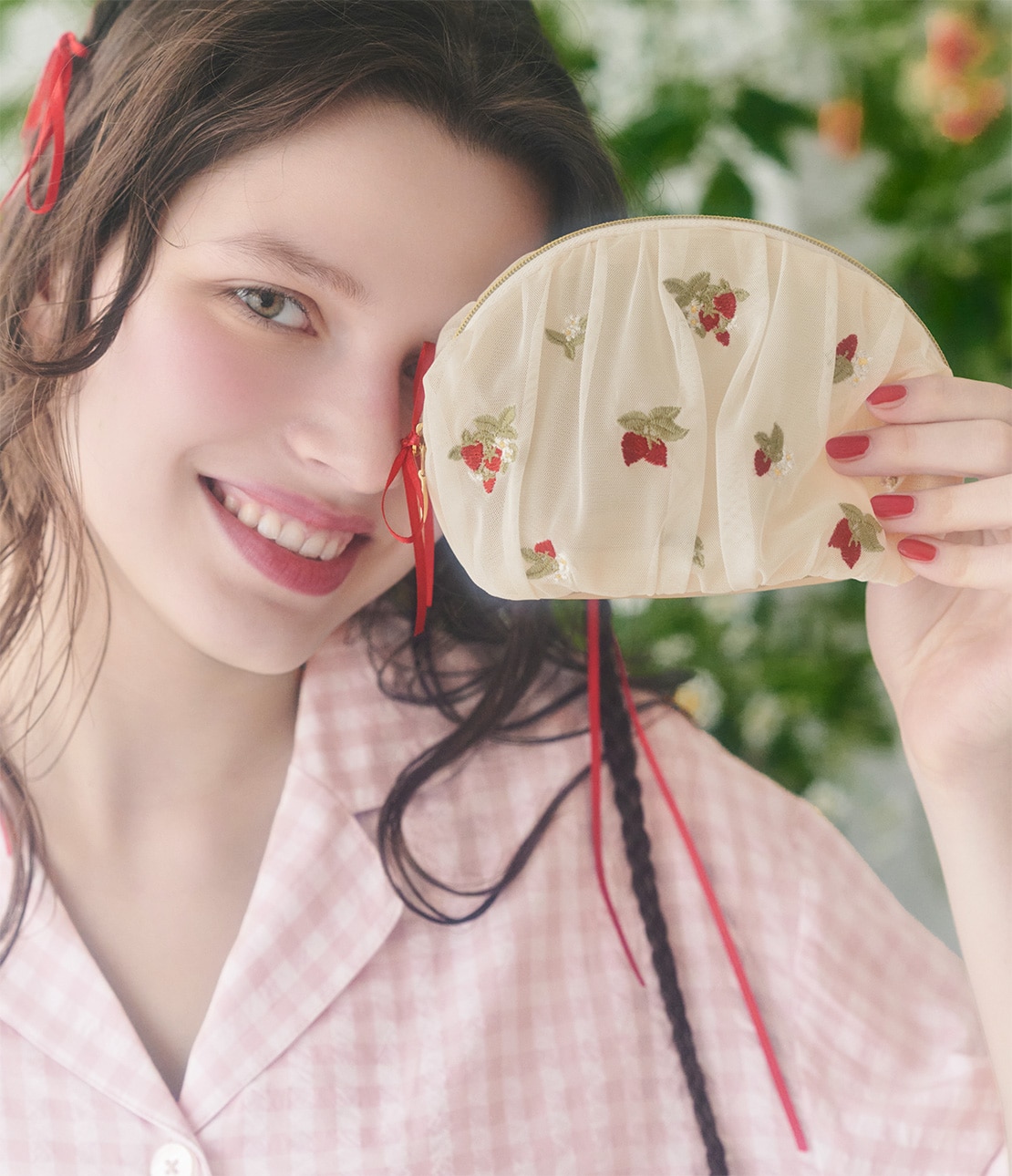 nymphéa様確認用いちごピンク/チェリーピンクシューズ入れ仕切り