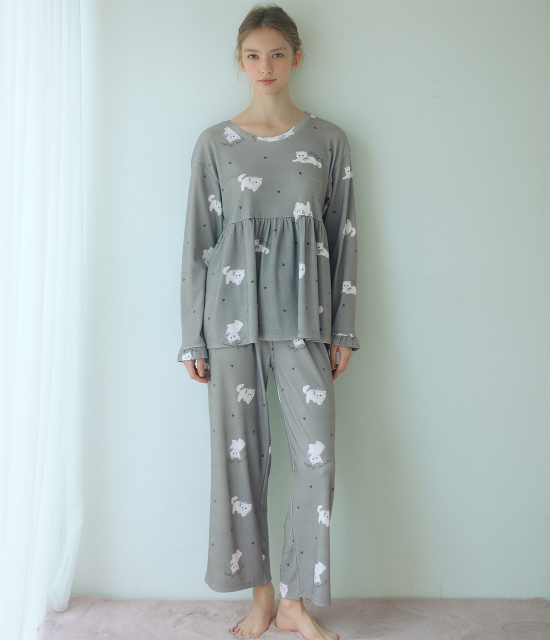 グッドスリーピィHARAマキパジャマ(ワンサイズ グレー): PEACH