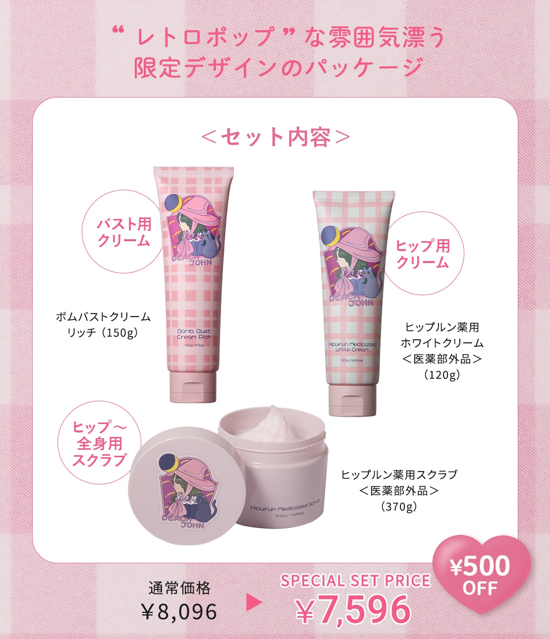 森香澄コラボ めろボディ3点セット(ワンサイズ ハニーブロッサム