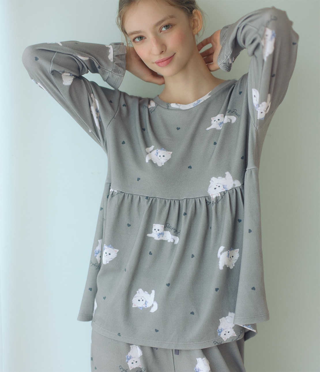 グッドスリーピィHARAマキパジャマ(ワンサイズ グレー): PEACH