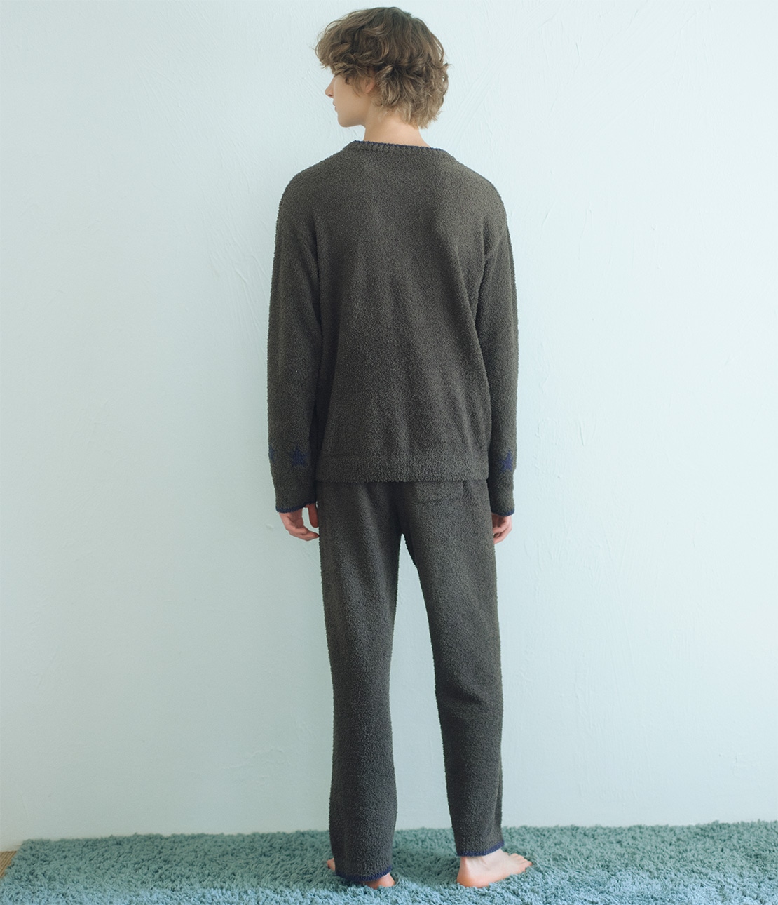 メンズキャットホイップリーパジャマ(ワンサイズ チャコール