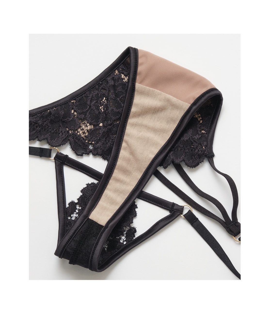 ナイスバディソングエレガンスフラワー(S/M ブラック): SALON by PEACH