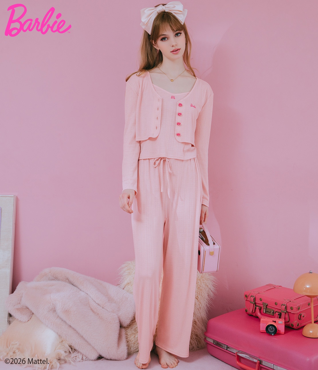 Barbie ポインテール3点セット(ワンサイズ ピンク): PEACH JOHN