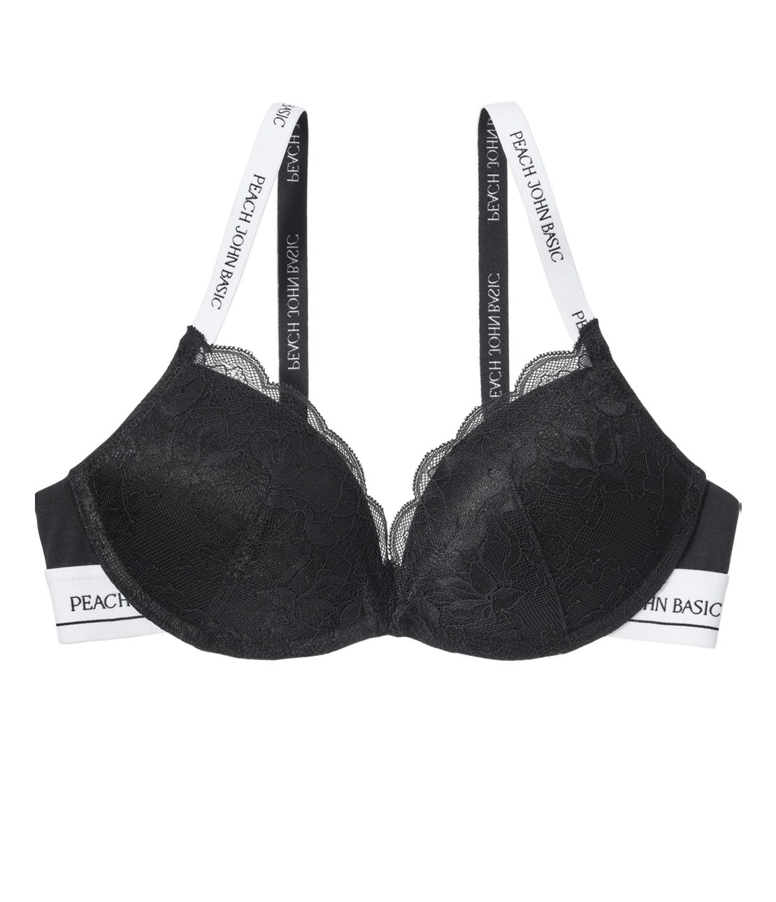レースロゴノンワイヤーブラ(B65 ブラック): PEACH JOHN | ピーチ