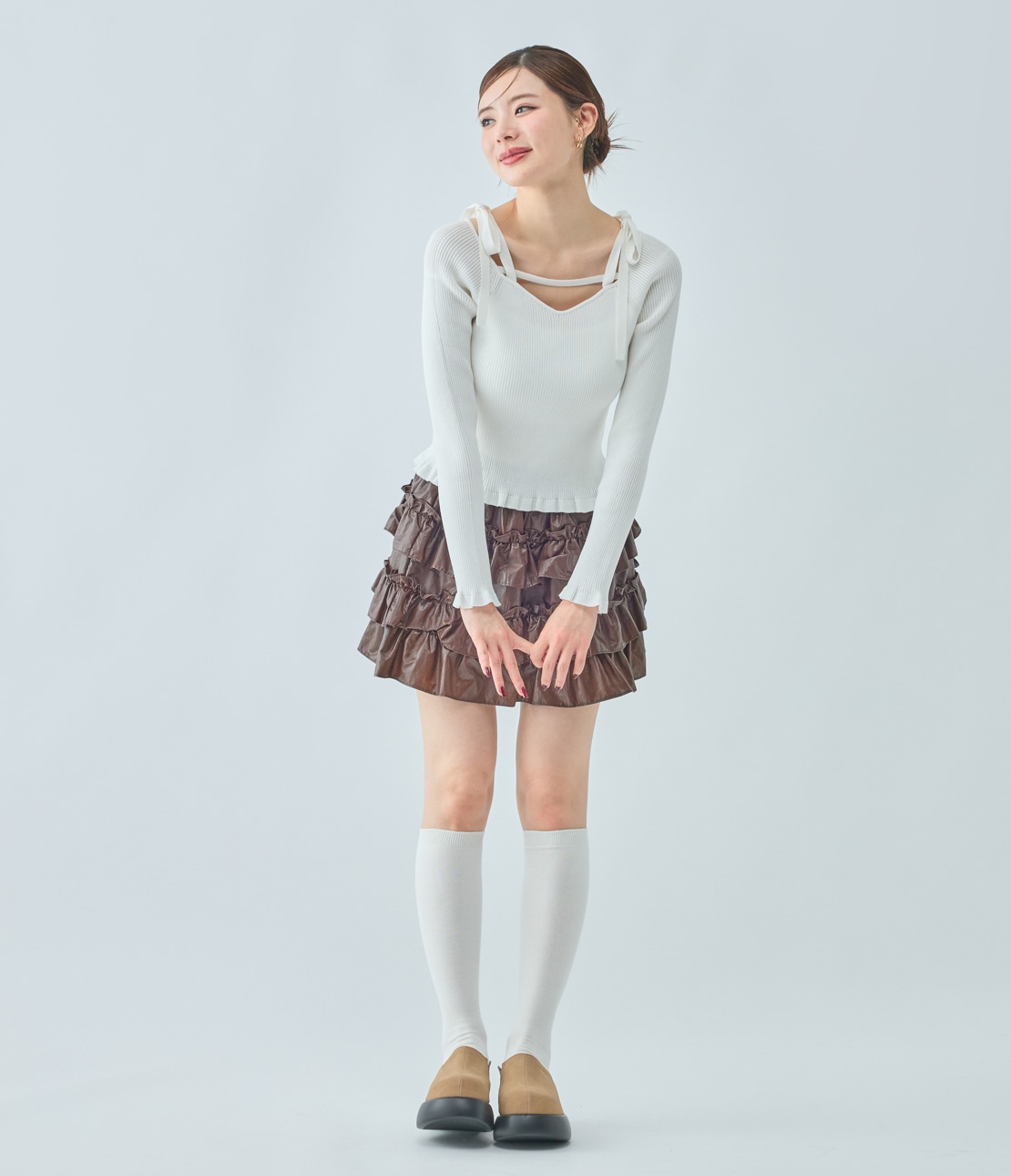 ニット　アイボリー イギリス製 ウール 肉厚 フィッシャーマンニット セーター