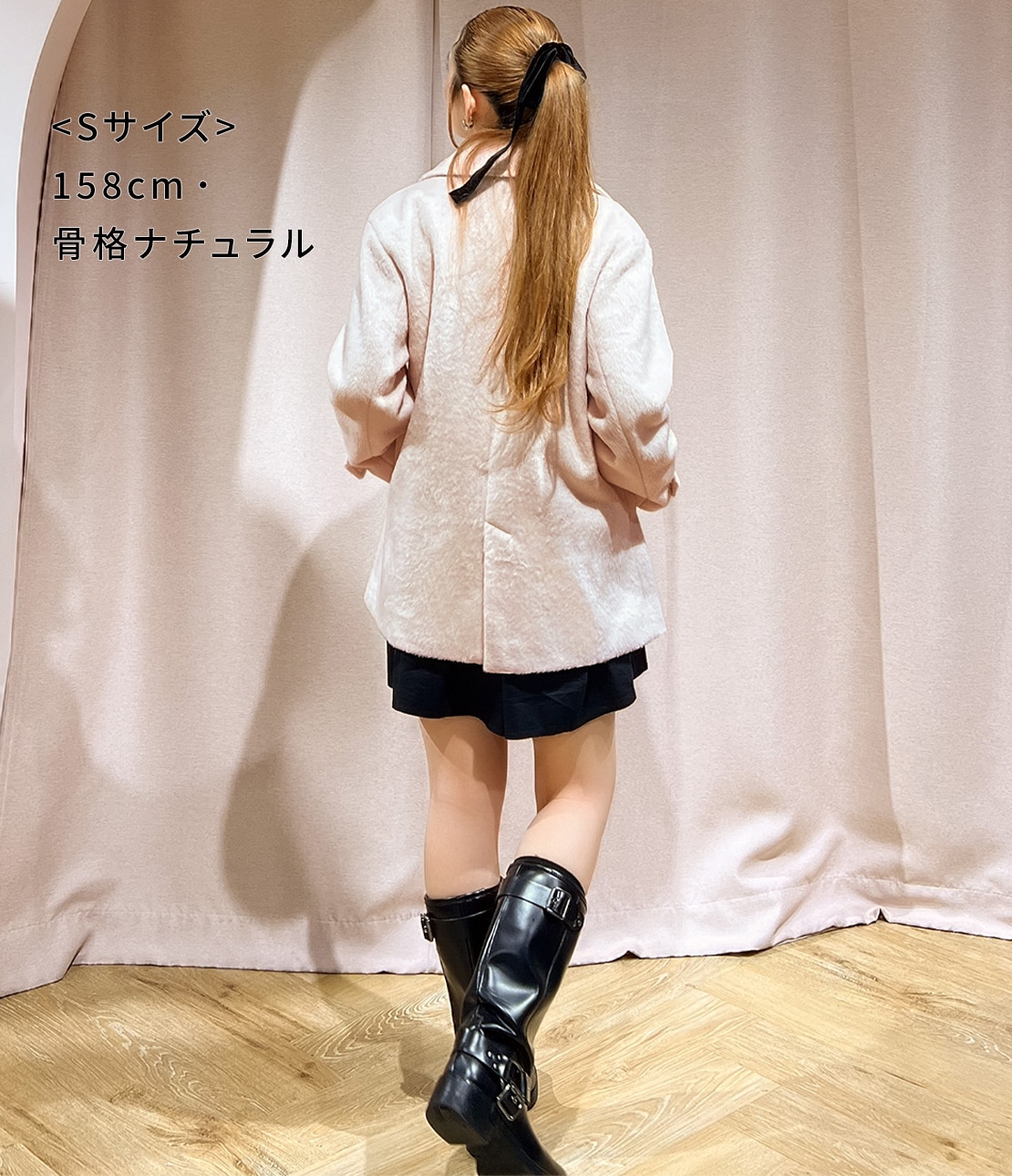 シャギーショートPコート(S ピンク): PEACH JOHN | ピーチ・ジョン