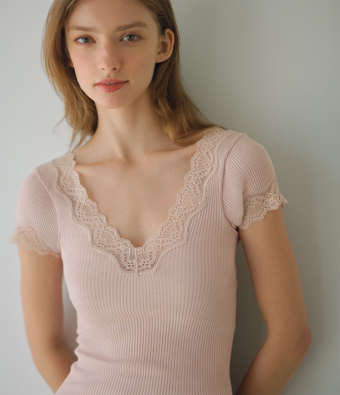 オーガニックコットン半袖(ワキ汗パッド付き)