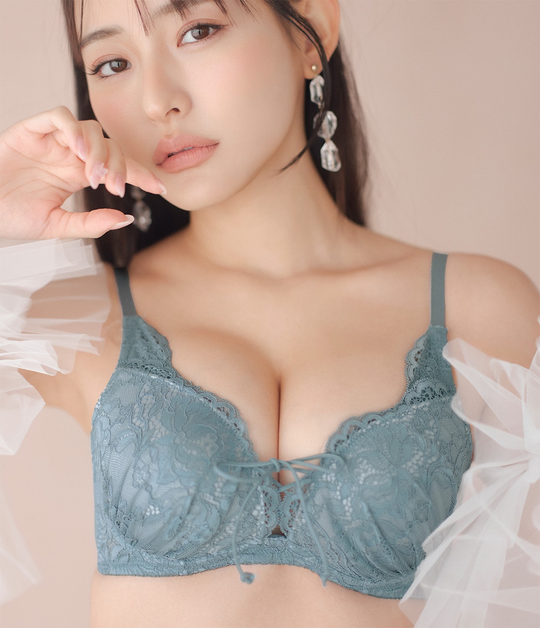 もりこれ脇高レースアップブラ