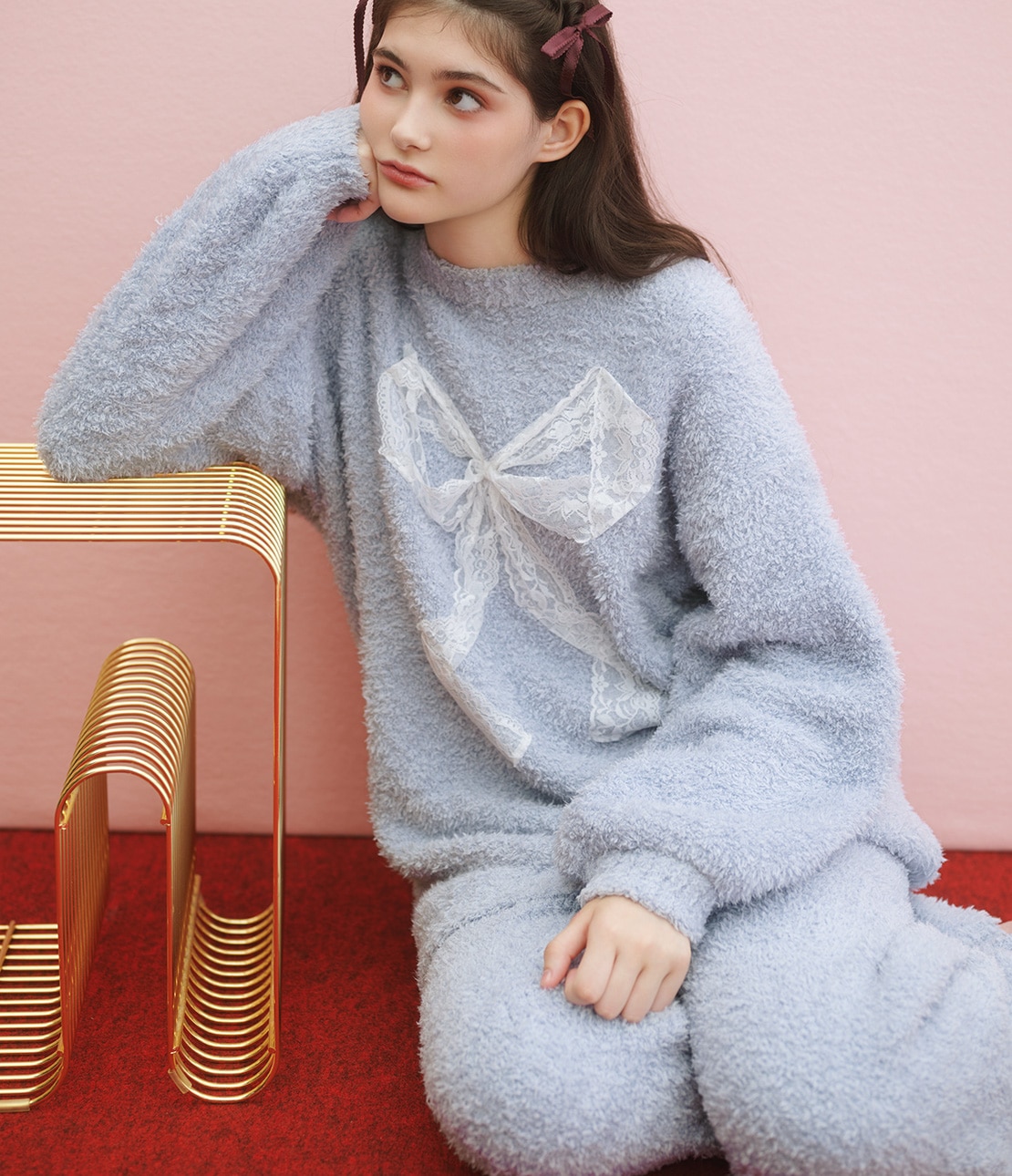 ホイップリーレースリボンパジャマ