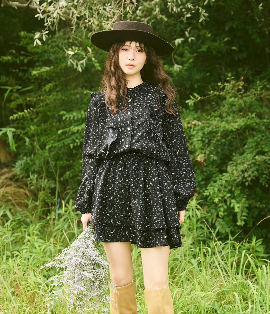 ラッフルフリルミニワンピース