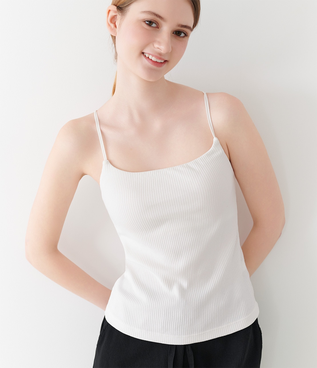 いつでもジャストブラキャミソールコンフォート(BC65 ブラック): PEACH