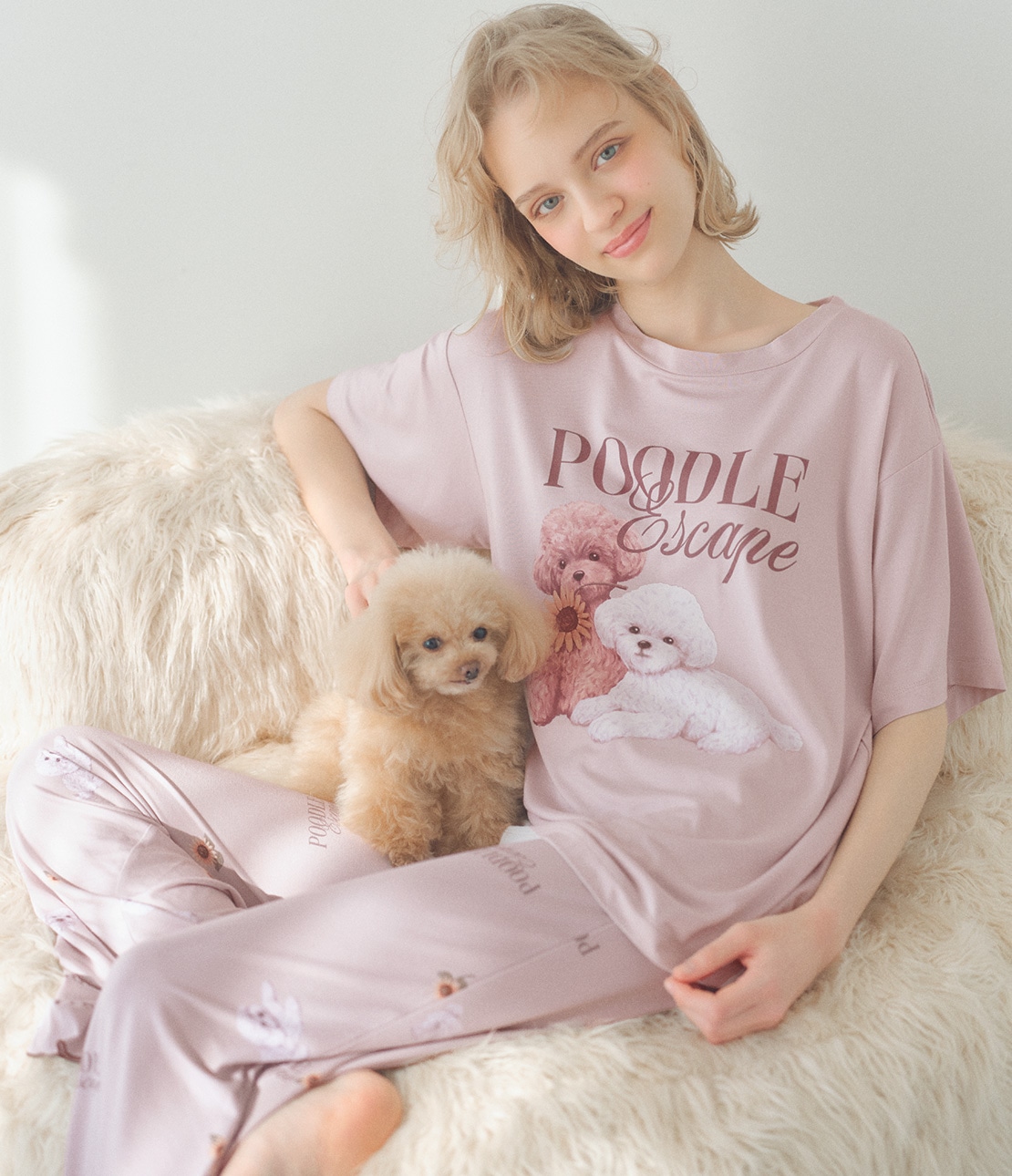 カットソーＴシャツＰＵＰＰＹＰＯＯＤＬＥパジャマ