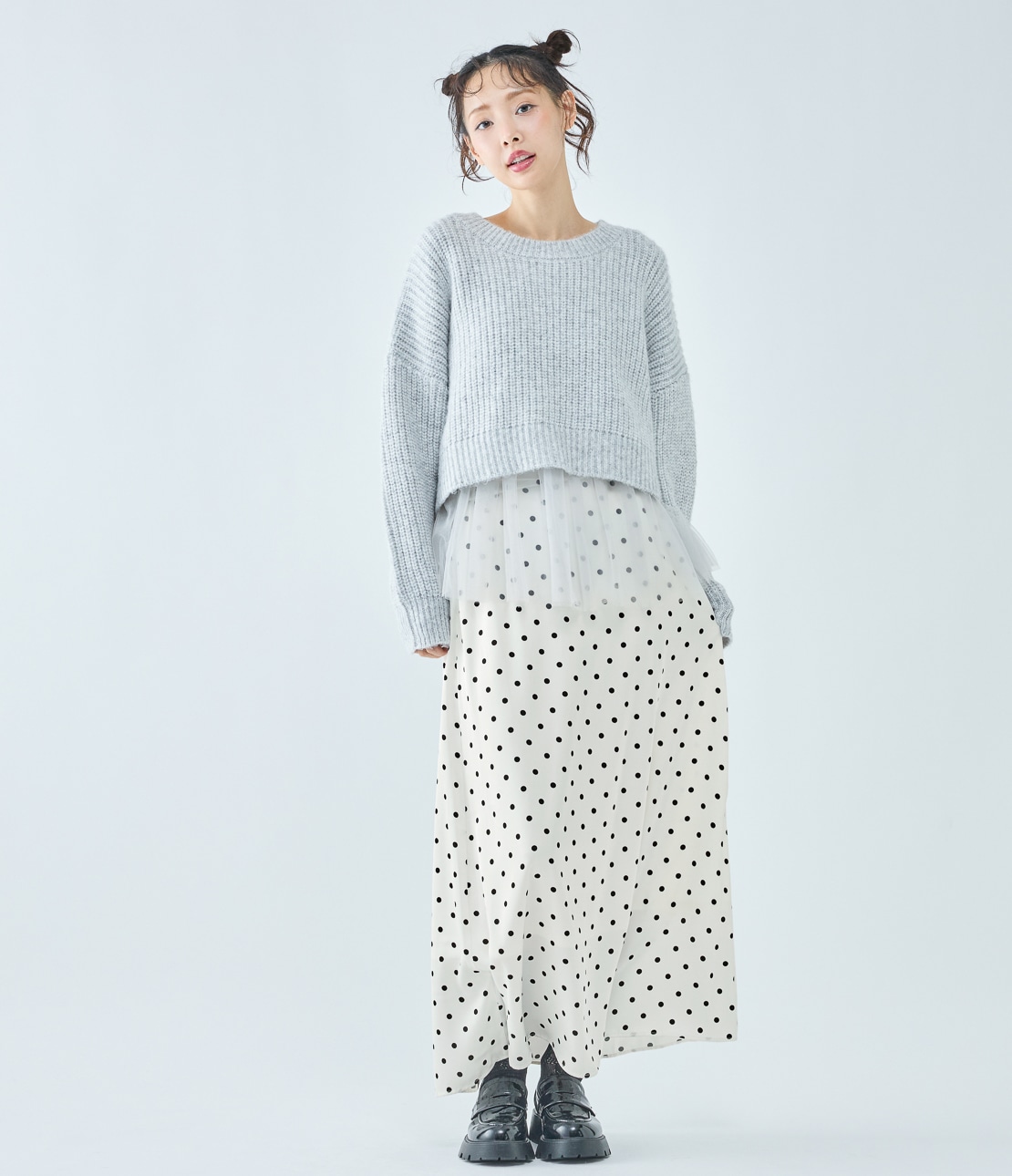 ドットナロースカート
