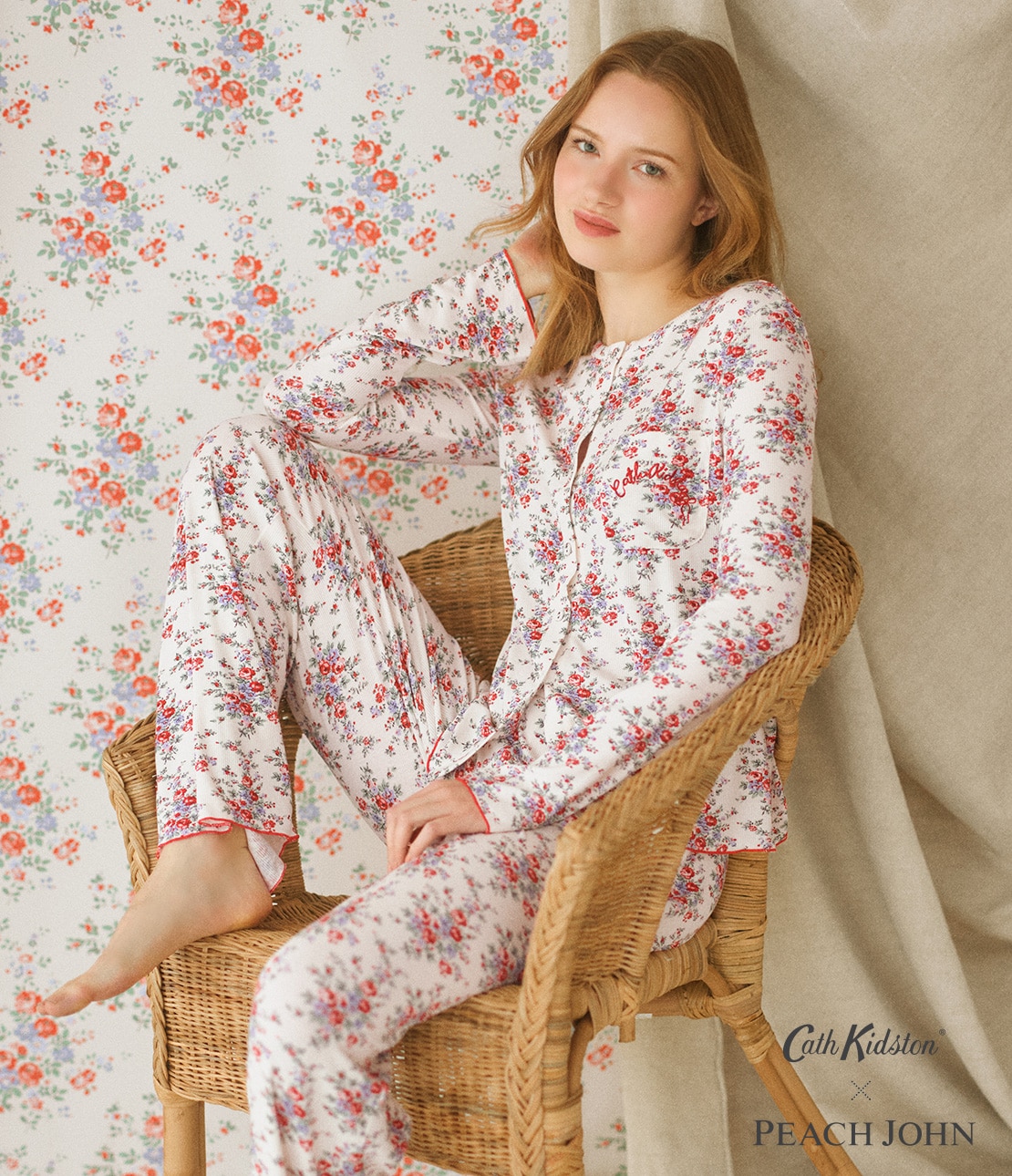 プリントリブパジャマ