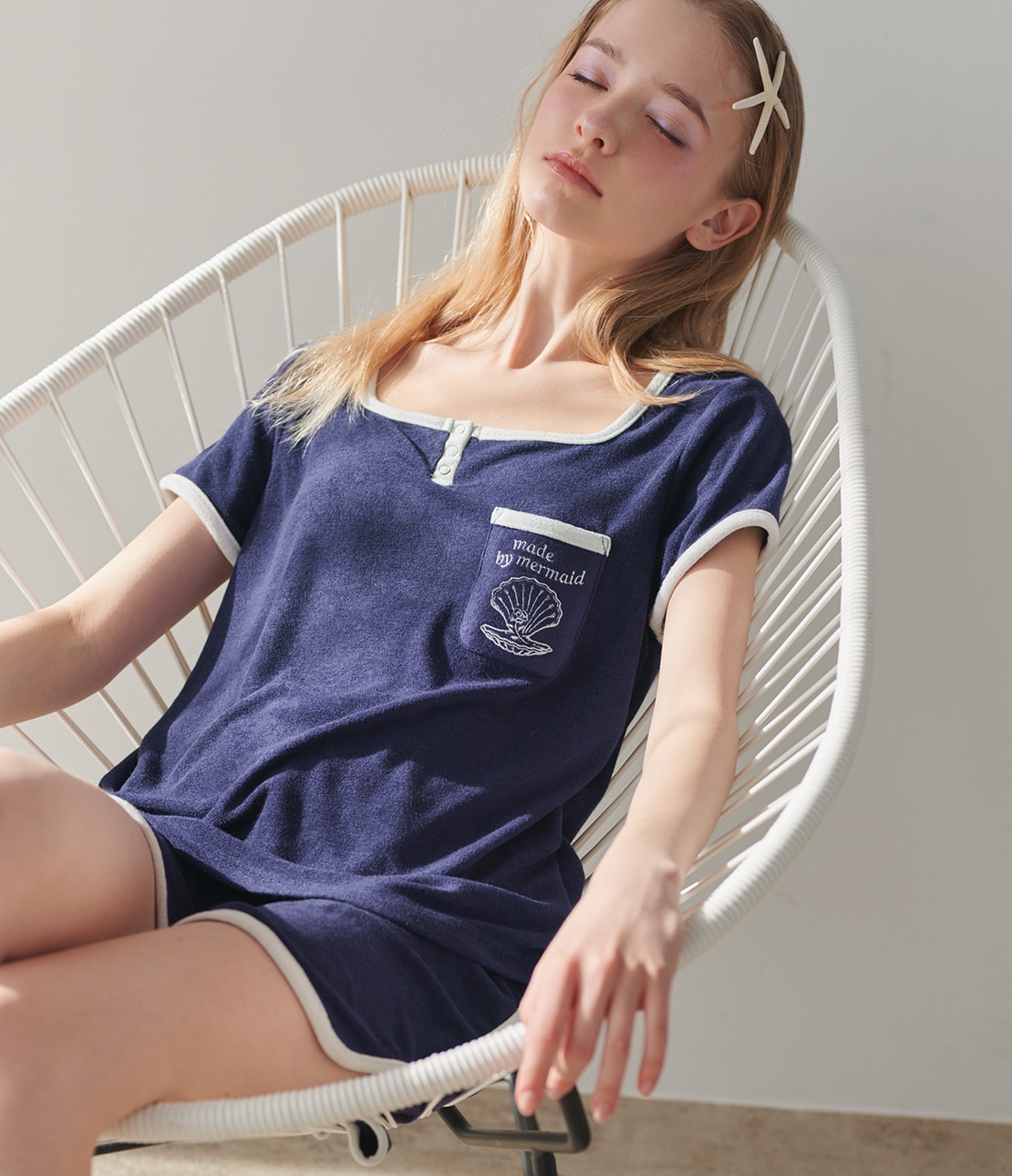 ルームウェア・パジャマ Milky pile heart short pants andmary pile Milky ルームウェア・パジャマ heart WEAR ROOM andmary pants