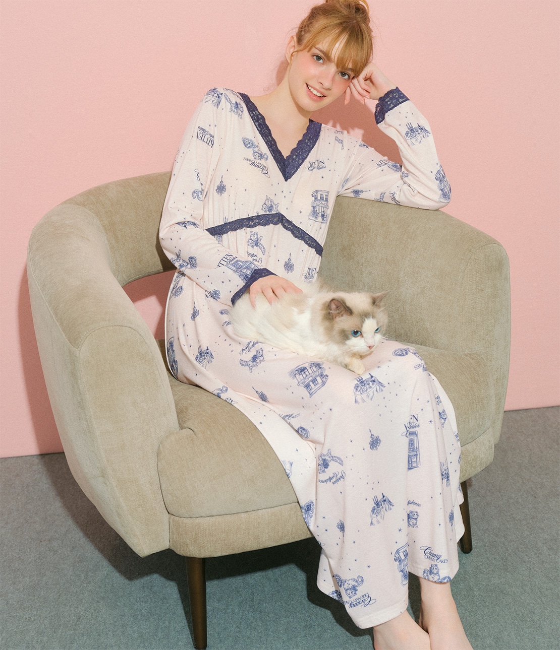 ぬい服 ルームウェア(M キャットオフホワイト): PEACH JOHN | ピーチ