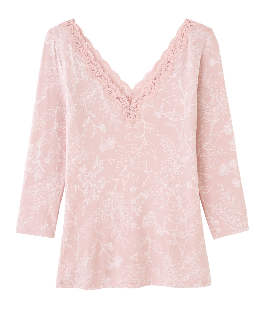 Ｉｔ’ｓモイスティ９分袖 ボタニカルピンク M