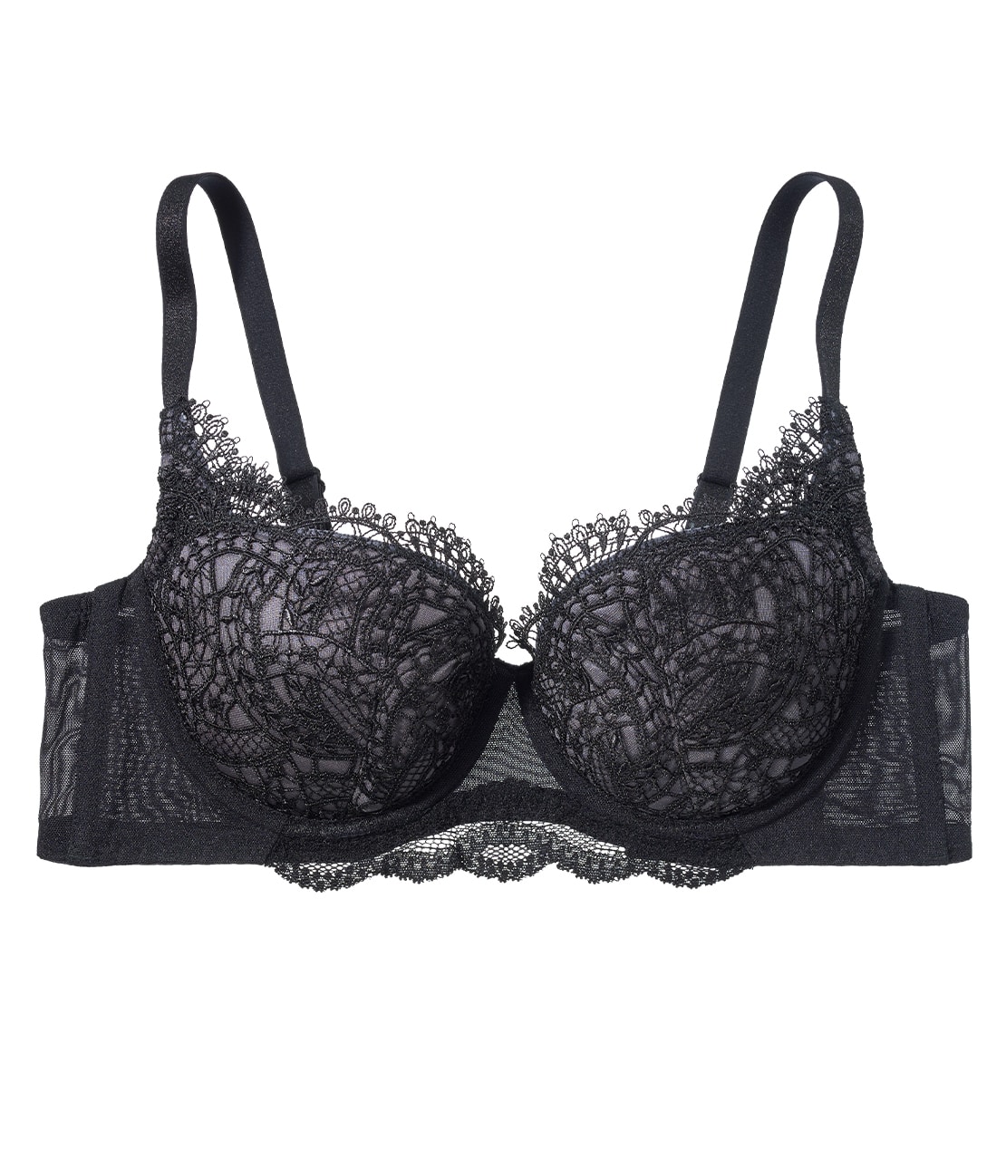 大人のデコルテブラジオメトリックアーチレース