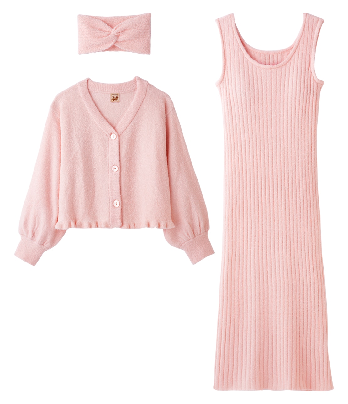 ホイップリーパデット３点セット ピンク S/M