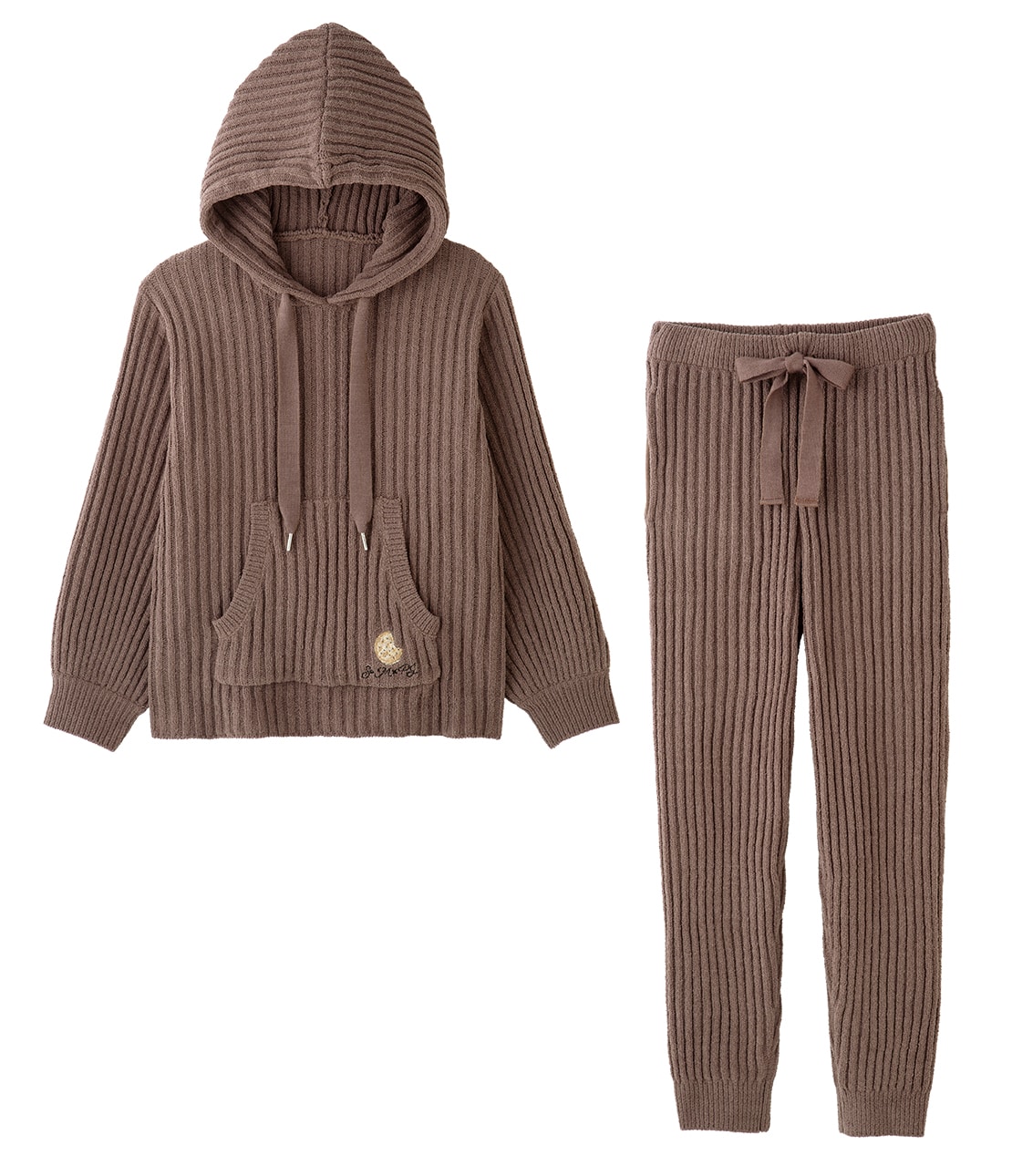 Ｓｏ．Ｍ×ＰＥＡＣＨ　ＪＯＨＮ　ホイップリーリブパジャマ ブラウン 1