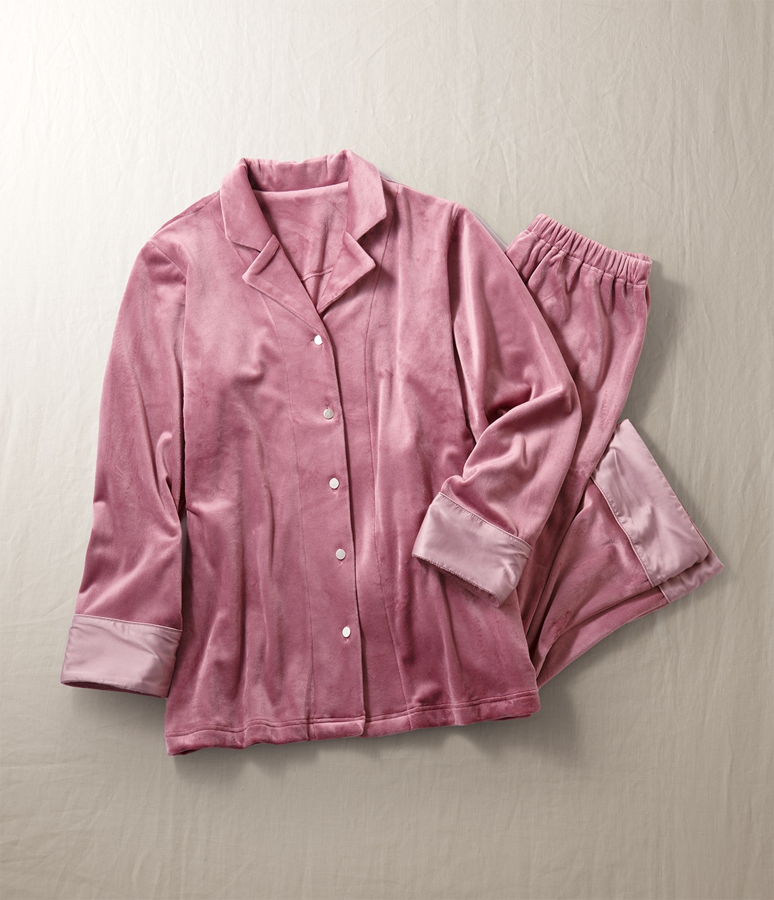 リュクスベロアシャツパジャマ