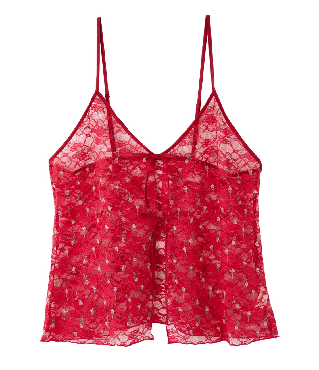 エンブロイダリーローザキャミソール(S/M レッド): PEACH JOHN