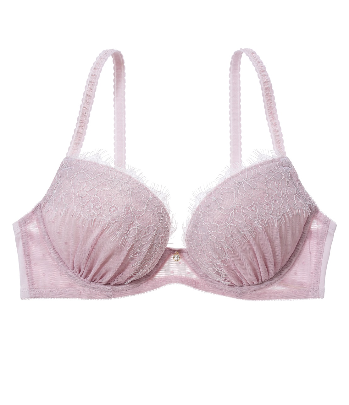 ドットチュールレースブラ